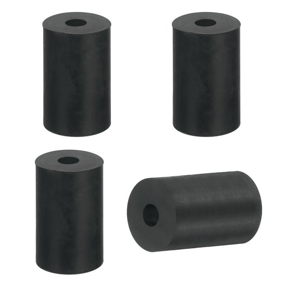4Pack Thick Rubber Spacer, 1 Inch OD x 3/8 Inch ID x 1-9/16 Inch Thickness