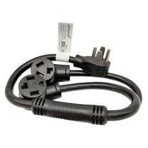 886610 Dryer Splitter, NEMA 14-30 Male Plug to 14-30 ＆ 10-30 Female Receptacle, Dryer 4-Prong 30 AMP Y Adapter Cord