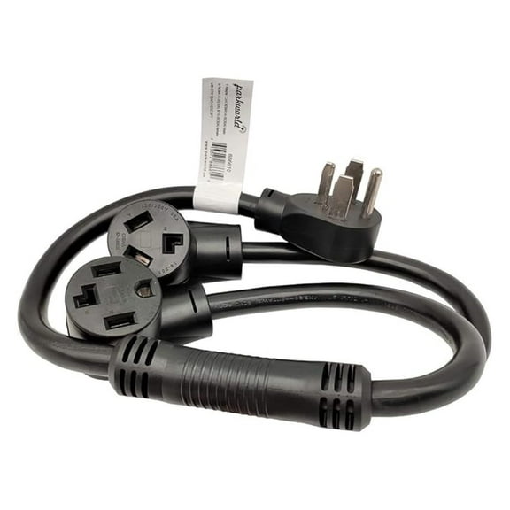 886610 Dryer Splitter, NEMA 14-30 Male Plug to 14-30 ＆ 10-30 Female Receptacle, Dryer 4-Prong 30 AMP Y Adapter Cord