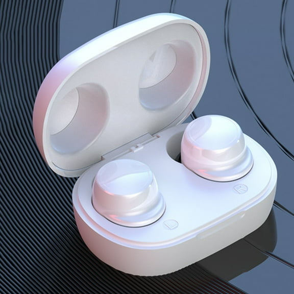 Bluetooth Earphone, Hwkond In-ear Wireless Bluetooth Headset Call Noise-canceling Ultra-long Standby Mini-style Sports Bluetooth Headset, White, Up to 60% Off