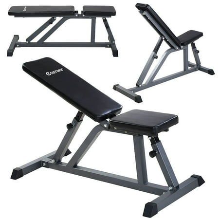 Costway Adjustable Folding Sit Up AB Incline Abs Bench Flat Fly Weight