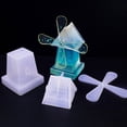 thumbnail image 4 of Molde de Pegamento de Cristal Molde de de Viento Giratorio Decoración de Mesa Molde de Vela, 4 of 5