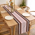 thumbnail image 3 of Table Runner 48 Inches Long for Kitchen Dining, Farmhouse Boho Dresser Scarf Farmhouse, Dining Table Decorations for Wedding/Parties, Retro Ethnic Traditional Patterned 13 x 48 In, 3 of 8