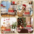 thumbnail image 4 of Pila de libros navideños de madera de cacao caliente Moucuny para decoración de mesa, 4 of 6