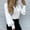 White, variant on Aloohaidyvio 2024 Summer Plus Size Tops,Fashion Women Long Sleeve Lace Patchwork Button V-Neck Shirt Tops