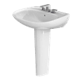 thumbnail image 5 of TOTO LPT242.8G#01 Prominence Pedestal Lavatory with SanaGloss, 5 of 5