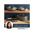 thumbnail image 3 of Rachael Ray Hard Anodized 8 Quart Non-stick Cookware Oval Pasta Pot and Braiser, Gray, 3 of 4