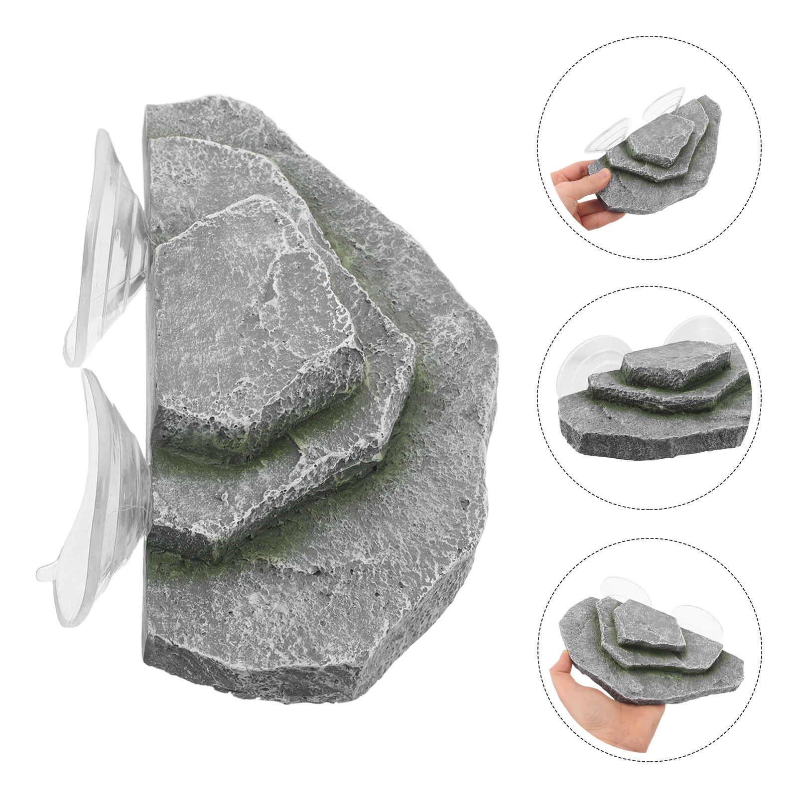 LOLIPPYY Aquatic Turtle Basking Platform with Suction Cup and Climbing Ramp for Terrarium Habitat