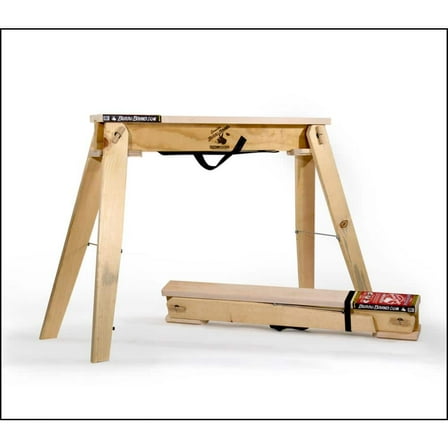 29 in. Wooden Folding Burro Sawhorse (2-Pack)