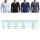 thumbnail image 4 of Sonducket Ropa interior térmica para hombre, cálida, , agradable a la piel, gruesa, capa base básica, vestido cálido, ropa de invierno Camisetas Gris oscuro L, 4 of 6