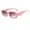Pink, variant on YVNAURA Vintage Retro Irregular Frame Polarized Sunglasses for Men Women Unisex Geometric Metal Double Bridge Wraparound UV400 Protection Lightweight Travel Sun Shades, White,One Size