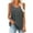 Dark Gray, variant on Fancifize Summer Tank Tops for Women Pleated Double Strap Camisole Loose Fit Casual Scoop Neck Sleeveless Shirts