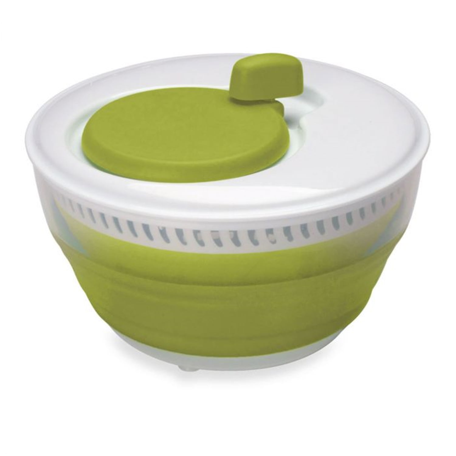 Starfrit Collapsible Salad Spinner, 3 Liter Capacity, Dishwasher Safe, Green