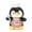 black, variant on Animal Plush Toy, 25 cm / 9.8 in Chef Stuffed Animal with Chef Hat, Striped Apron and Fork Accessory, Soft Plushies for Birthday Holiday Gift, Bedroom Decor, Elephant Bear Duck Lamb Penguin