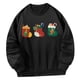 thumbnail image 4 of Sudadera para mujer, Tops de manga larga, ropa deportiva elegante, disfraces negros, jersey para ir de compras, regalo de año Nuevo, Otoño Invierno , SG, 4 of 10