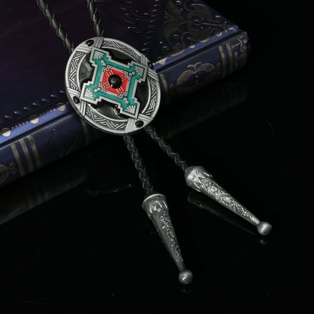 Classic Mens Necktie Mrosaa Vintage Indian Western Cowboy Bolo Tie Rodeo Dance Necktie Bootlace Tie Classic For Men ()