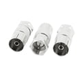thumbnail image 1 of 3 Pcs Adaptador Conector Coaxial de Antena RF de TV de PAL Hembra a F Macho CATV FM, 1 of 3