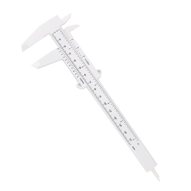 Scienceny Calibrador Vernier deslizante de 150mm, Mini medidor de medición, herramienta de medición precisa de apertura de doble escala para experimentos Medidores de medidas dimensionales Blanco Scienceny TO000297-01