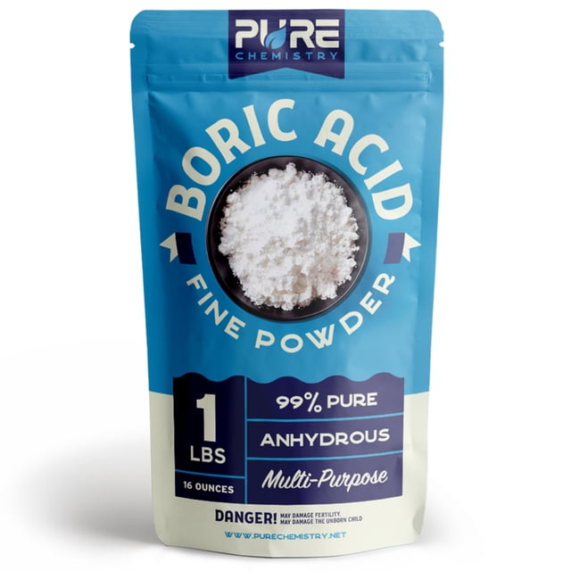 Polvo granular de ácido bórico Ecoxall 454 g 99.9% puro