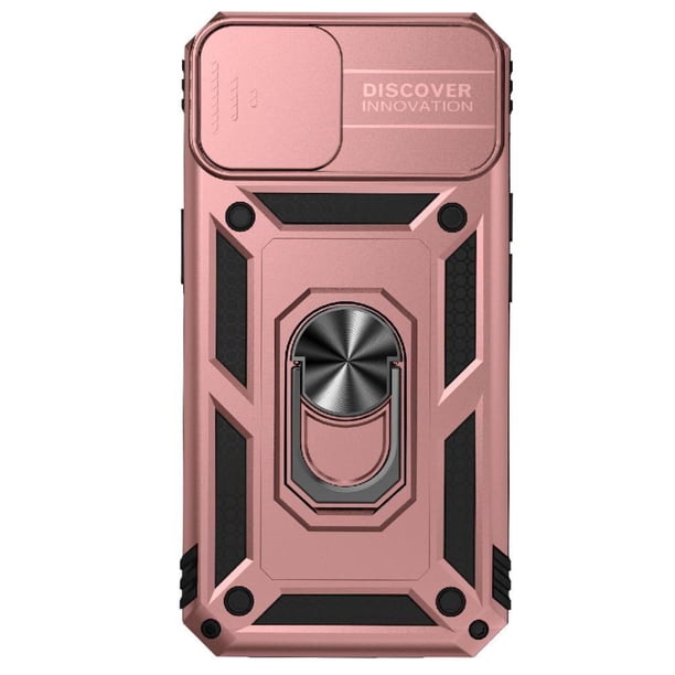 Estuche GANGXUN para iPhone 14, soporte giratorio 360°, estilo mecánico y magnético