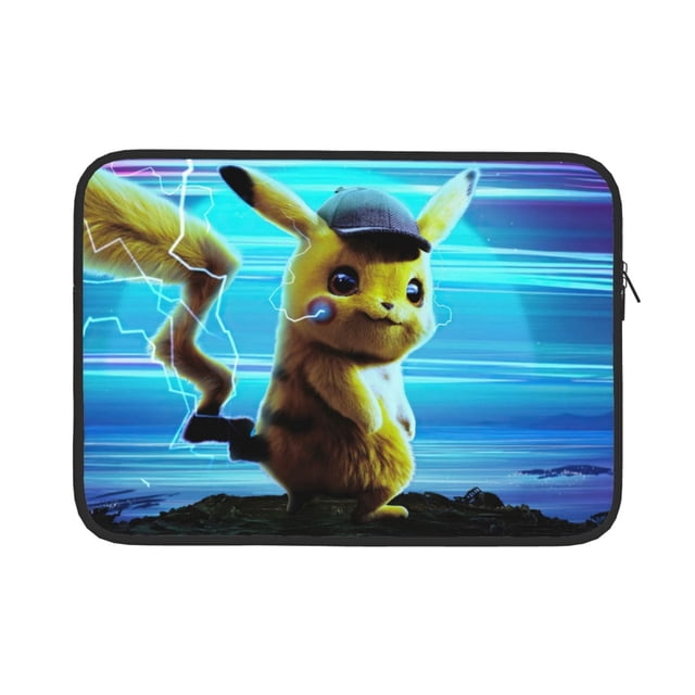 Funda P-Ikachu para portátil de 13 pulgadas, impermeable, delgada, color negro