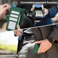 thumbnail image 5 of SaniMore for iPhone 15 Plus (6.7" 2023) Case, Kickstand PU Leather Magnetic Protective Flip Cover with [RFID Blocking] [3 Card Slots] [TPU Interior Case] Compatible with iPhone 15 Plus, Green, 5 of 9