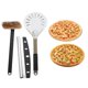 thumbnail image 5 of Juego de cáscaras de pizza, de pizza, de pizza y cepillo para horno de pizza, Roker de 8 pulgadas, gourmet para Macarena Cáscara de pizza, 5 of 7