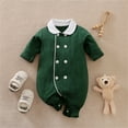 thumbnail image 2 of Vedolay Little Baby Girl Clothes Romper Jumpsuit Bodysuit Fall Winter Clothes Set Green,90, 2 of 5
