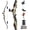 Camouflage, variant on 56" Recurve Bow with 30 Max Draw 30 35 40 45 50lb Draw Weight Right Hand Outdoor Hunting Bows Arrows Archery Set