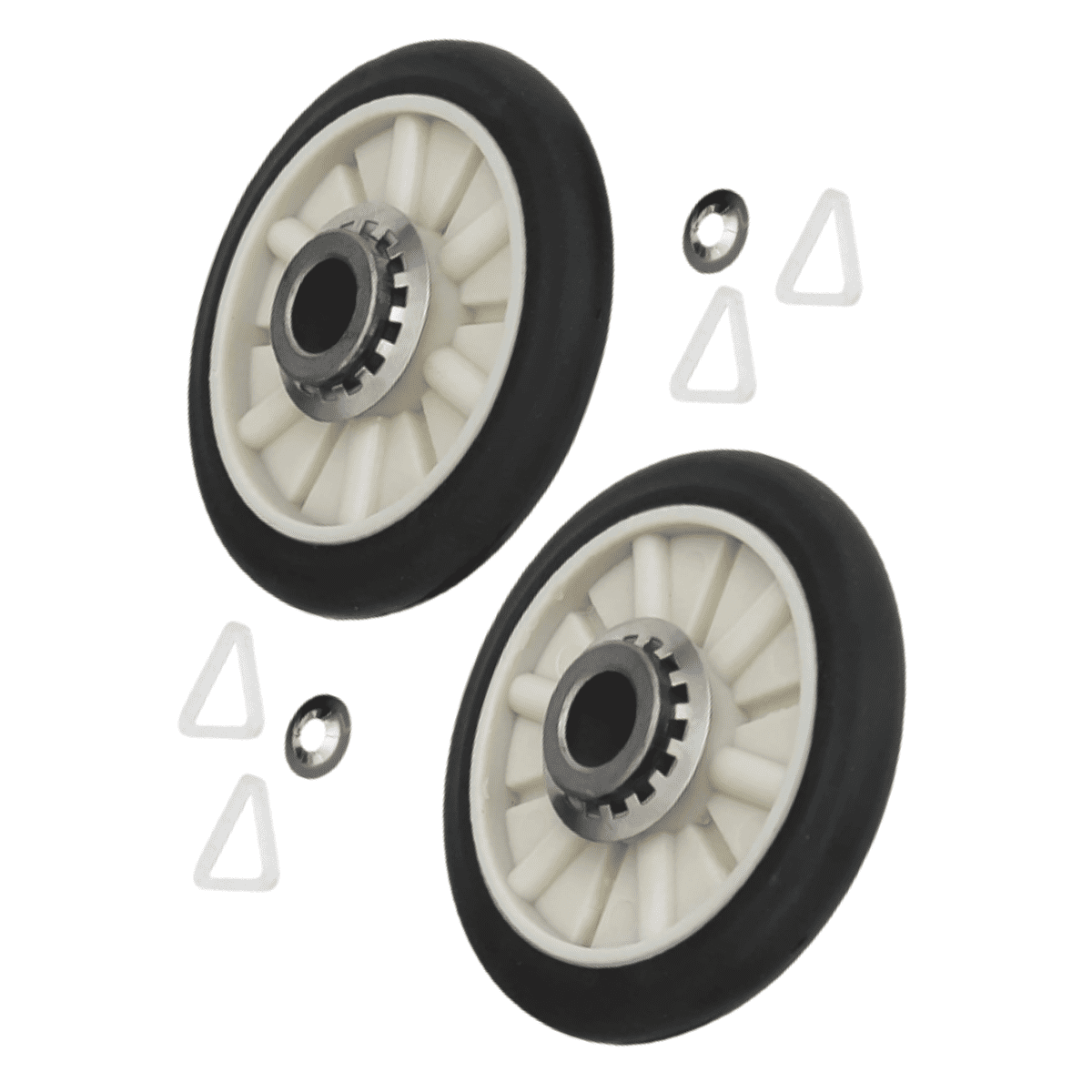 Scaroo 349241T Dryer Drum Roller Kit Compatible with GE 3389901 5-PACK