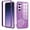 Deep Purple, variant on Casetego Phone Case for Galaxy S25 Ultra,Clear Magnetic Case,[Yellow Resistant] Slim Fit Shockproof Transparent Crystal Clear Magnetic Case for Samsung Galaxy S25 Ultra,Deep Purple
