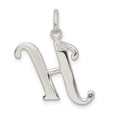 thumbnail image 4 of 925 Sterling Silver Dainty Letter H Initial Name Monogram Necklace Charm Pendant, 4 of 8
