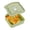Green, variant on LQCrafK Sandwich Containers, Sandwich Containers for Lunch Boxes Plastic Toast Shape Food Storage Sandwich Box with Lid Reusable, Microwave & Dishwasher Safe, for Family Adults