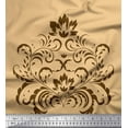 thumbnail image 1 of Soimoi Cotton Cambric Fabric Ogee Damask Decor Fabric Printed Yard 56 Inch Wide, 1 of 1