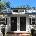 thumbnail image 3 of Awntech 5.38 Ft Dallas Retro Straight Slope Fixed Awning with Anodized Arms (64.5in x 24in x 48in), Sage, 3 of 5