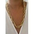 thumbnail image 3 of Glittering Chain Long Gold Necklace, 3 of 3