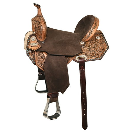 14 Flex Tree Western Horse Saddle American Leather Barrel Trail Hilason