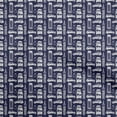 thumbnail image 1 of oneOone Cotton Jersey Dark Blue Fabric Travel Sewing Material Print Fabric By The Yard 58 Inch Wide, 1 of 4
