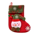 thumbnail image 3 of Gnoradne 3D Christmas Santa Snowman Reindeer Pattern Design Stockings,Vintage Xmas Socks Small Candy Gift Bags,Mini Christmas Stocking Hanging Ornaments for Xmas Tree Home Holiday Party Decor(2Pcs), 3 of 3