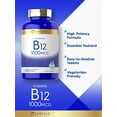 thumbnail image 3 of Suplemento Carlyle de vitamina B12 1000 mcg | 400 tabletas, 3 of 7