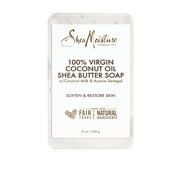SheaMoisture Shea Butter Hydrating Bar Soap 100% Virgin Coconut Oil All Skin Type, 8 oz