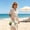 74#D, variant on Hand Woven Paper Rope Tote Bag with Floral Decor, Bridal Wedding Beach Handbag for Women, Round Handle Storage Basket for Vacation Shopping, Romantic Tote for Photoshoot and Travel
