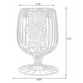 thumbnail image 6 of Vintage Decorative Metal Wire Goblet Shaped Freestanding Wine Bottle and Cork Holder, 6 of 6