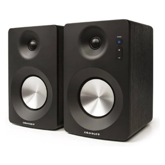 S100A-BK Bluetooth Enabled Powered Stereo Speakers, Black (Pair)