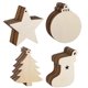 thumbnail image 5 of Adornos colgantes de madera KAIYANG 40 piezas para manualidades de bricolaje decoraciones navideñas, 5 of 5