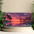 thumbnail image 4 of 1 Pcs 2D Flat License Plate Covers & Frames, Pool at Sunset For Decorative Front, Waterproof For Decoration Aluminum License Plate Covers & Frames Cover For Men Women, 12" X 6", 4 of 6