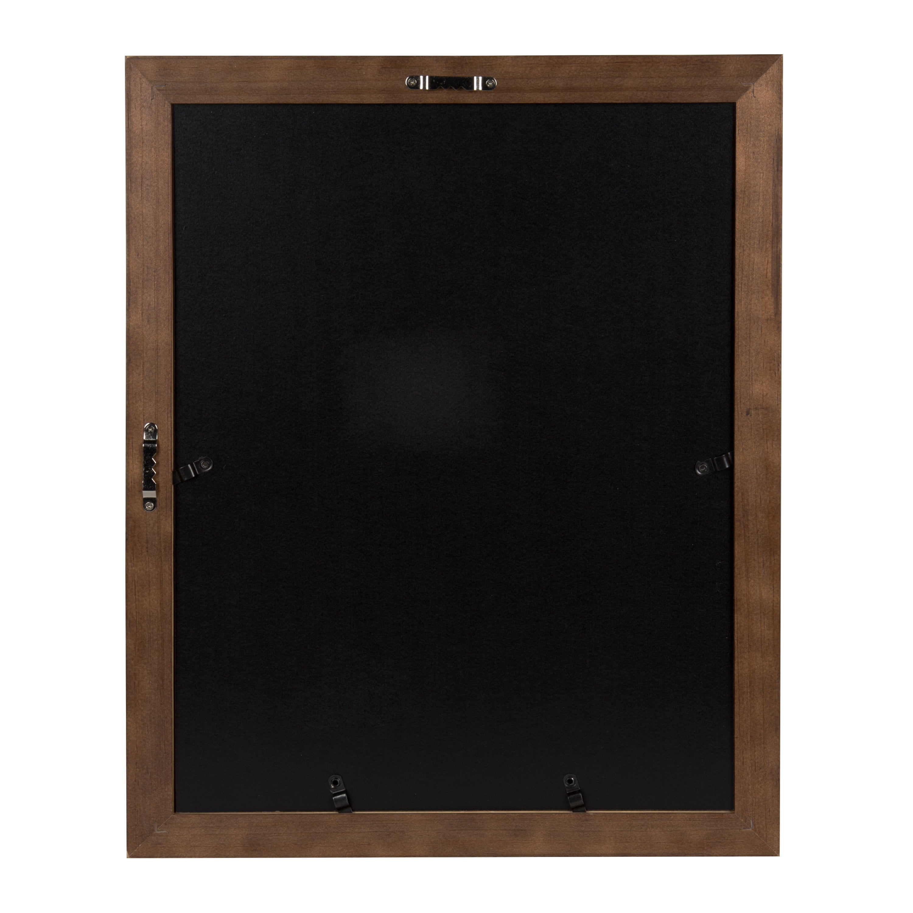 DesignOvation Kieva Solid Wood Picture Frames, Distressed Espresso Brown 11x14 matted to 8x10, Pack of 4