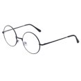 thumbnail image 3 of Gafas Redondas Transparentes Negro, 3 of 4