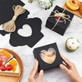 thumbnail image 4 of 20Pcs Square Kraft Bakery Packaging Boxes Black Muffin Gift Boxes with 1 Bundle Jute String, 4 of 8