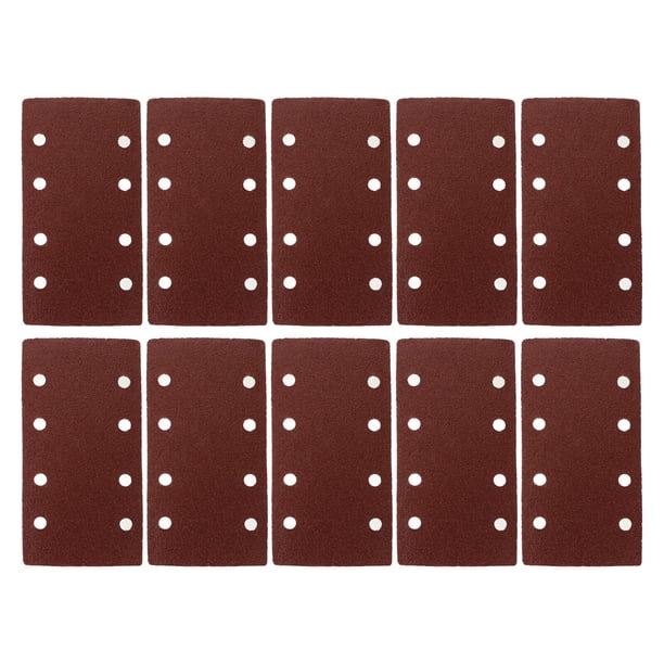 30pcs discos rectangulares de lijado de self pega papel de lija de molienda hojas de lijadora